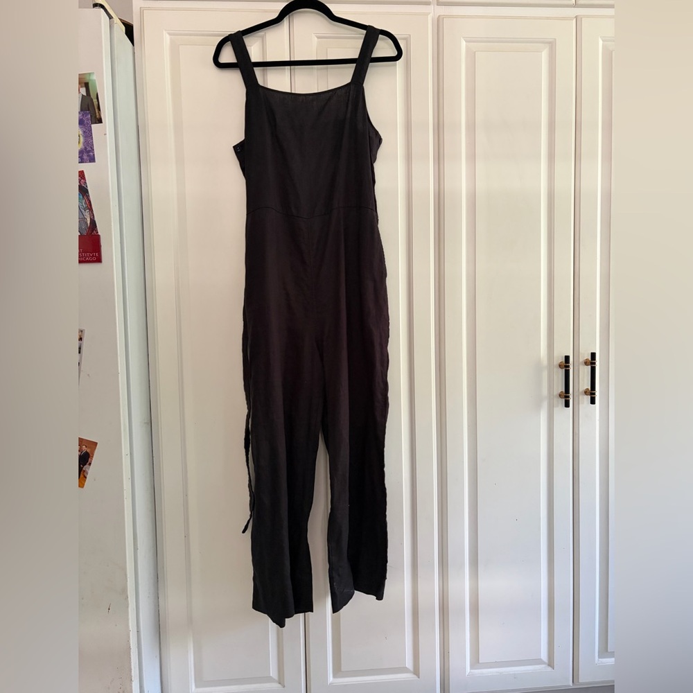Everlane The Side Button Linen Jumpsuit Size 6 - Picture 3 of 10